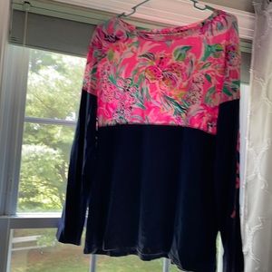 Lilly Pulitzer Long Sleeve Shirt size Large